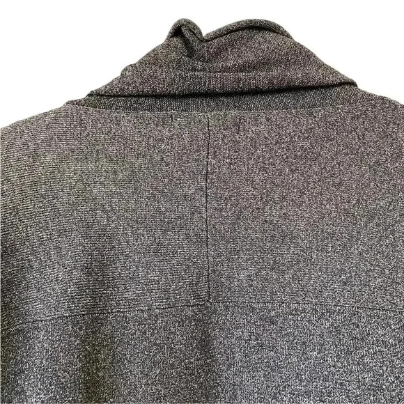 Grace Dane Lewis Gray Open Front Drape Cardigan Medium Petite Long Sleeves - Picture 8 of 9